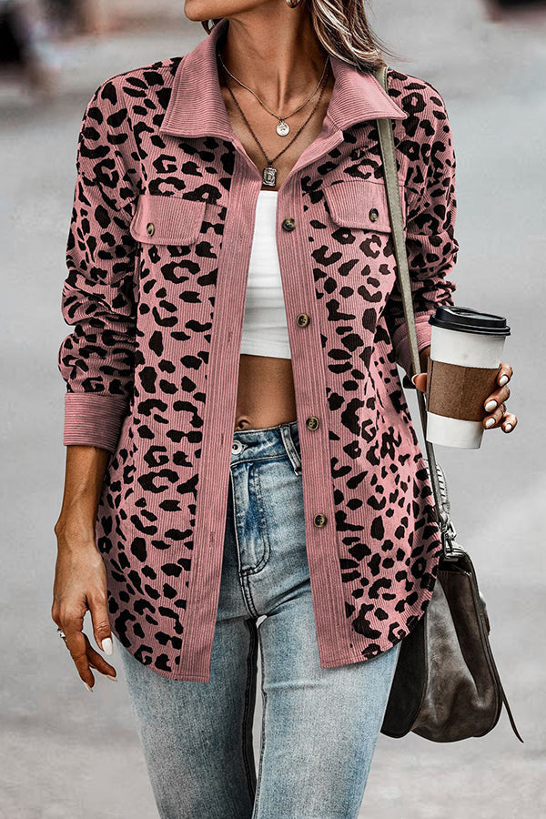 Stilla | No Limitations Lomme Leopard Corduroy Shacket