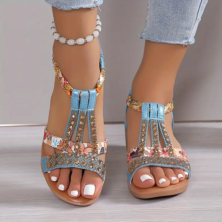 Stilla | Dame Sandaler Med Rhinestones Mønster