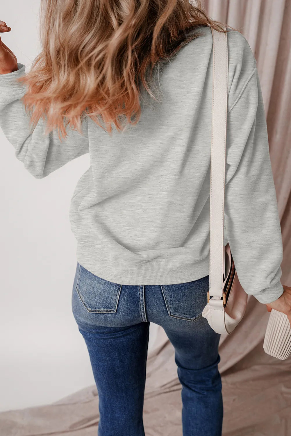Stilla | Grafik Sweatshirt med Lange Ærmer og Rund Halsudskæring