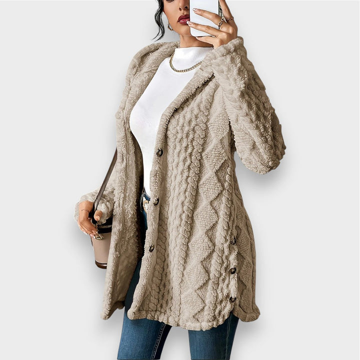 Stilla | Cozy Plush Hættetrøje Cardigan