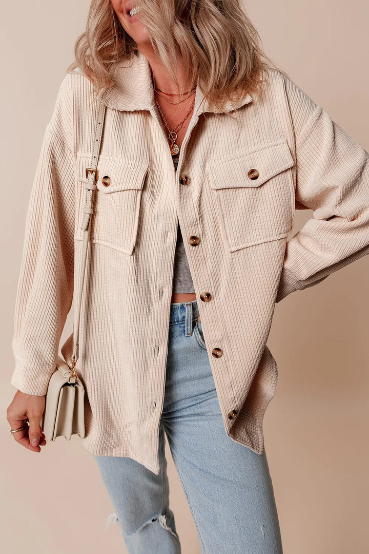 Stilla | Knap-op Dropped Shoulder Shacket