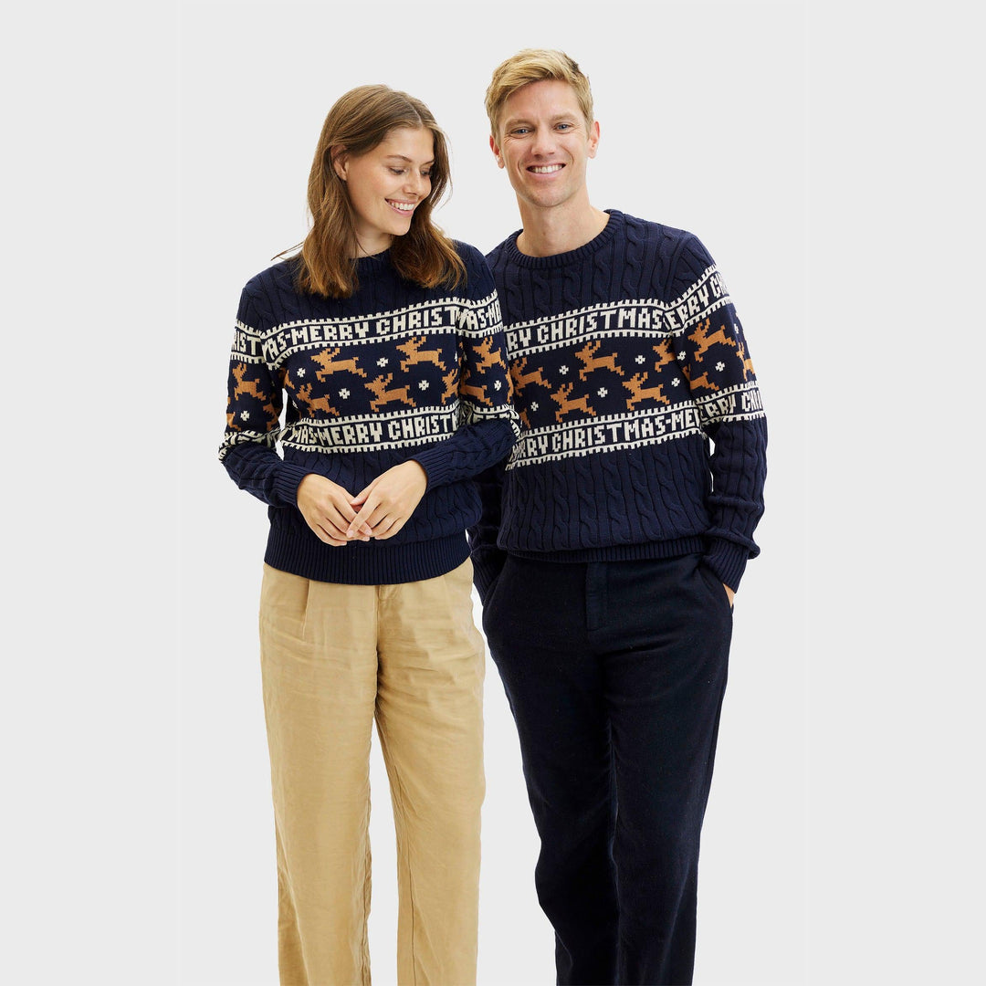 Stilla | Den elegante julesweater blå damer
