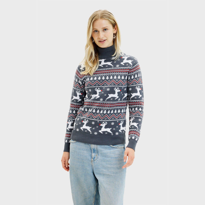 Stilla | Den stilfulde højhalset julesweater til damer