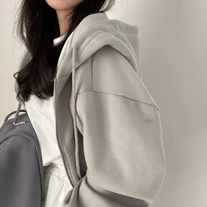 Stilla | Stilfuld Kort Hoodie