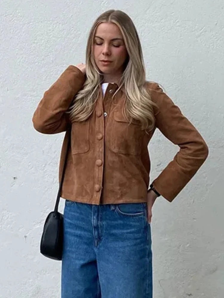 Stilla | Stilfuld Suede Jakke til Damer