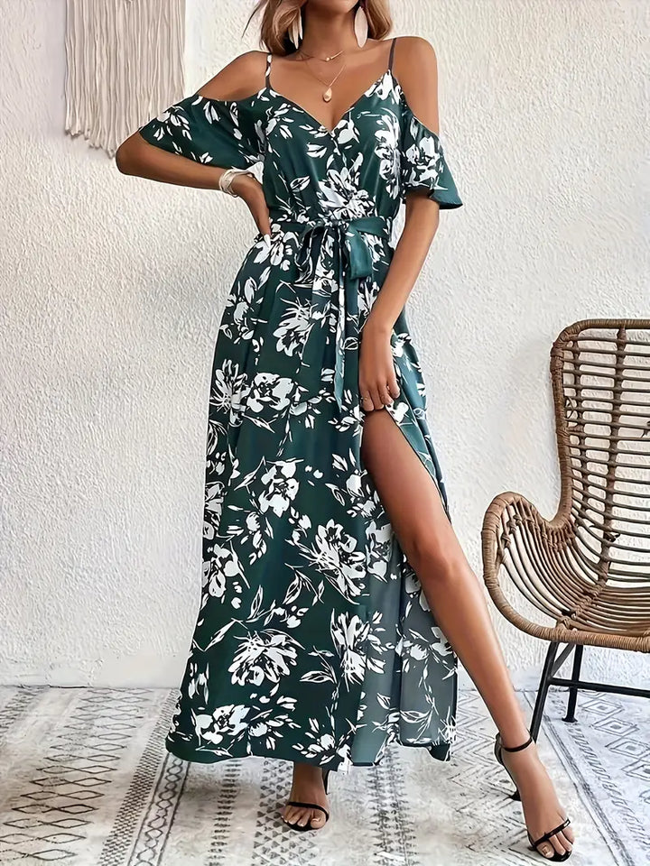 Stilla | Blomstret Maxi Kjole Med Stropper