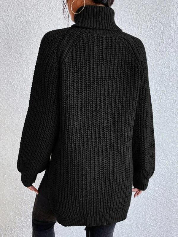 Stilla | Urban Sort Rullekrave Sweater