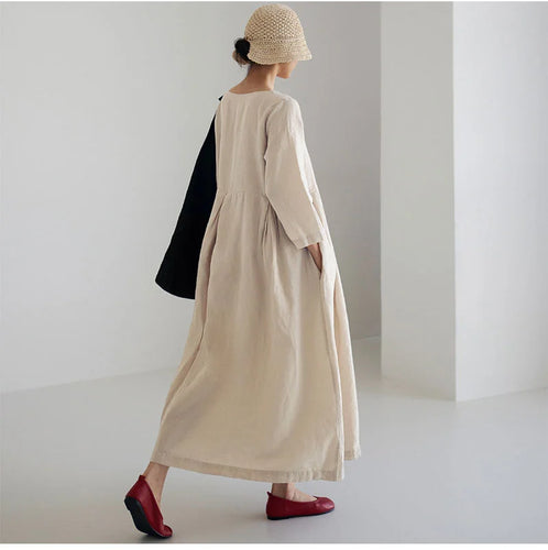 Stilla | Lang Robe Med Lange Ærmer