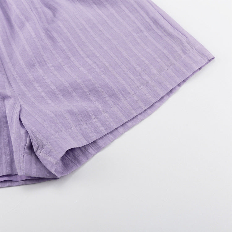 Stilla | Let Button up Og Shorts Sæt