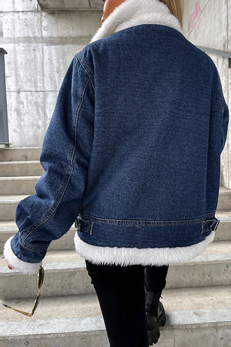 Stilla | Uld-patchwork-revers løs afslappet jakke