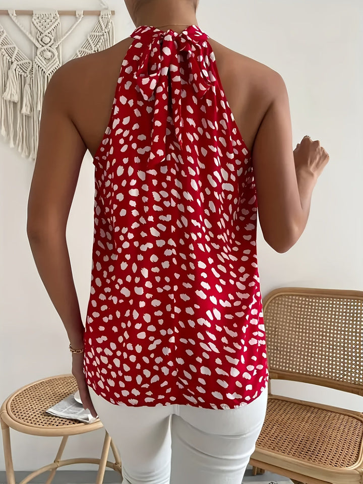 Stilla | Top Dame Halterneck Polka Dot