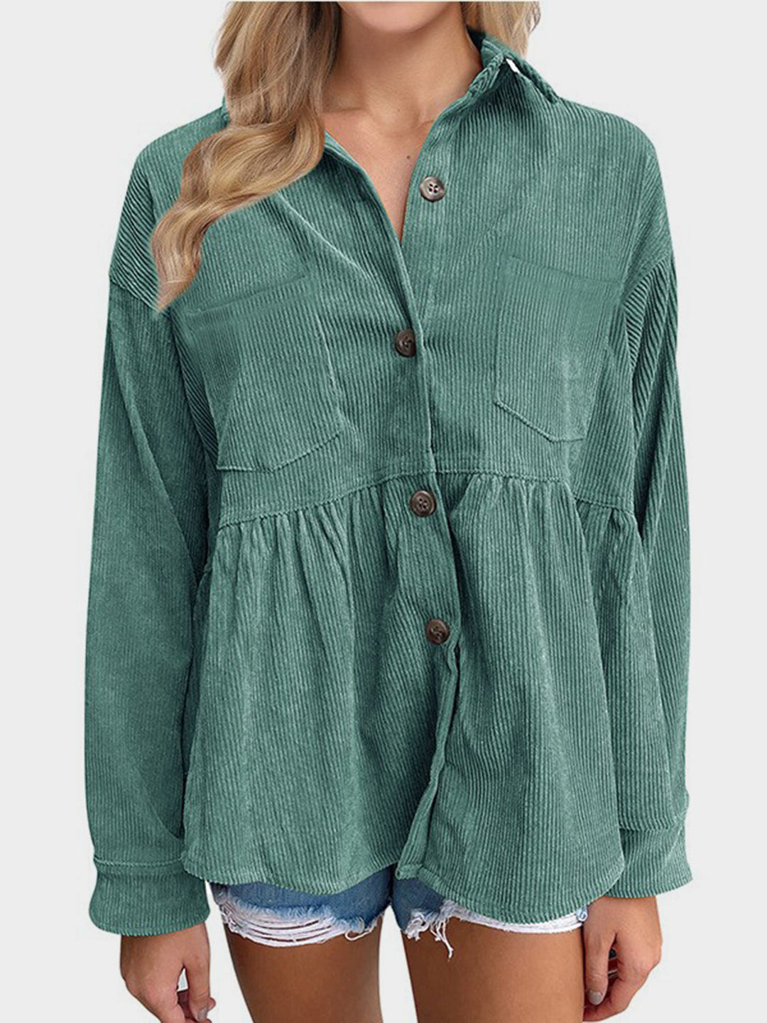 Stilla | Button Down Skjorte Med Lange Ærmer