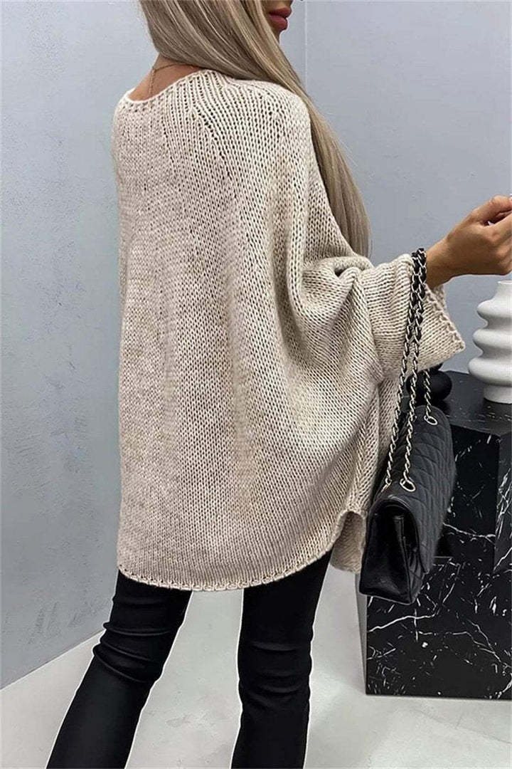 Stilla | Størrelse plus og Cozy Strik Pullover til Kvinder