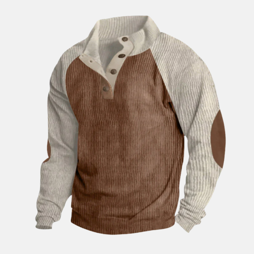 Stilla | Bomuld Ståkrave Pullover Raglan Ærmer Rib Pullover