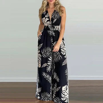 Stilla | Rygfri Taljeret Jumpsuit