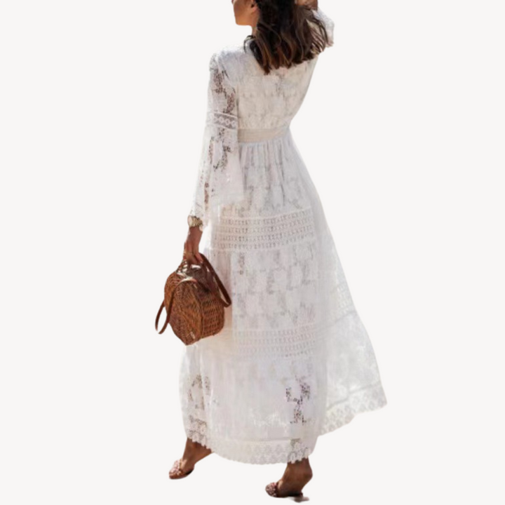 Stilla | Kvinders Blonde Maxi Kjole Boho Chic