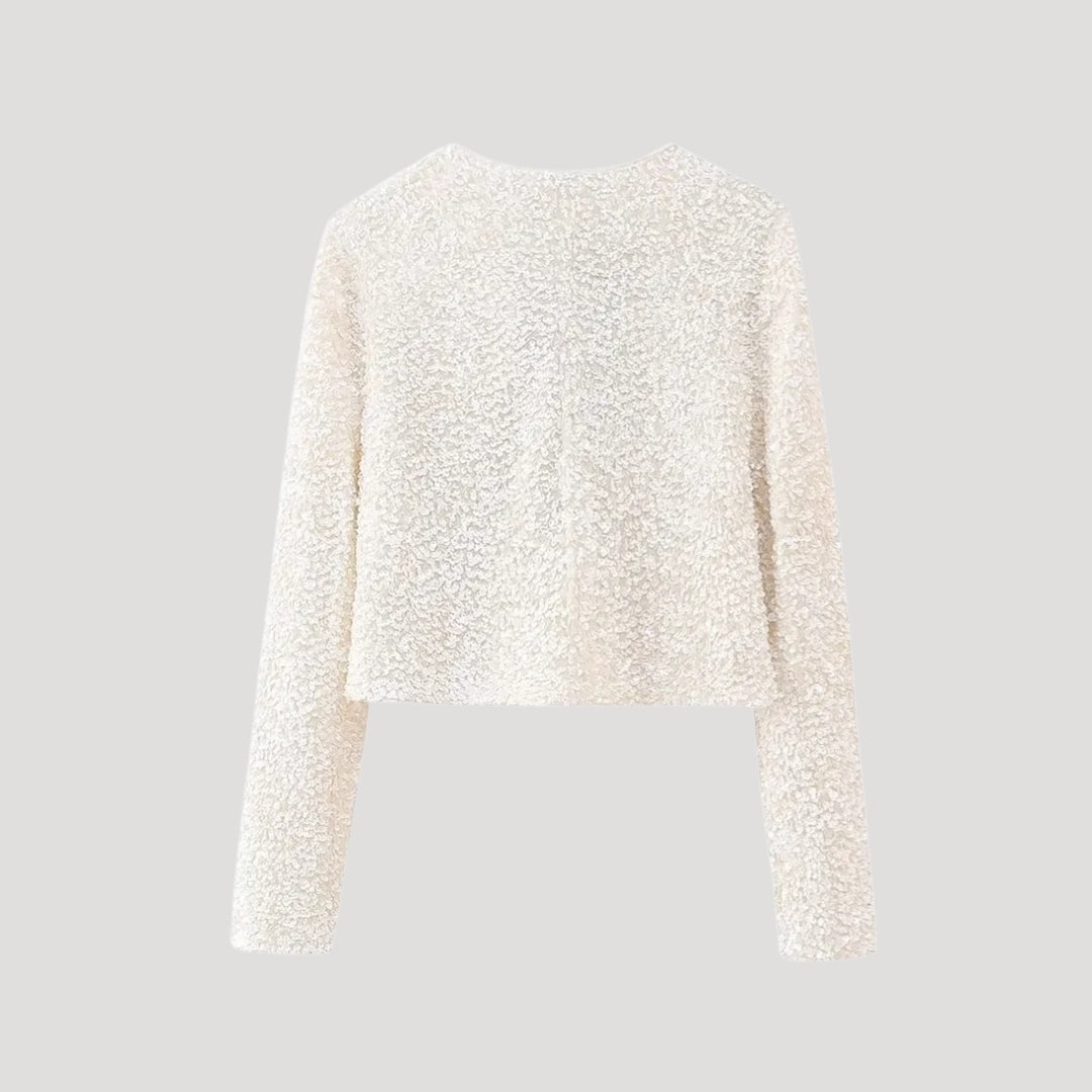 Stilla | Paillet Strikketrøje Med Bue Detaljer