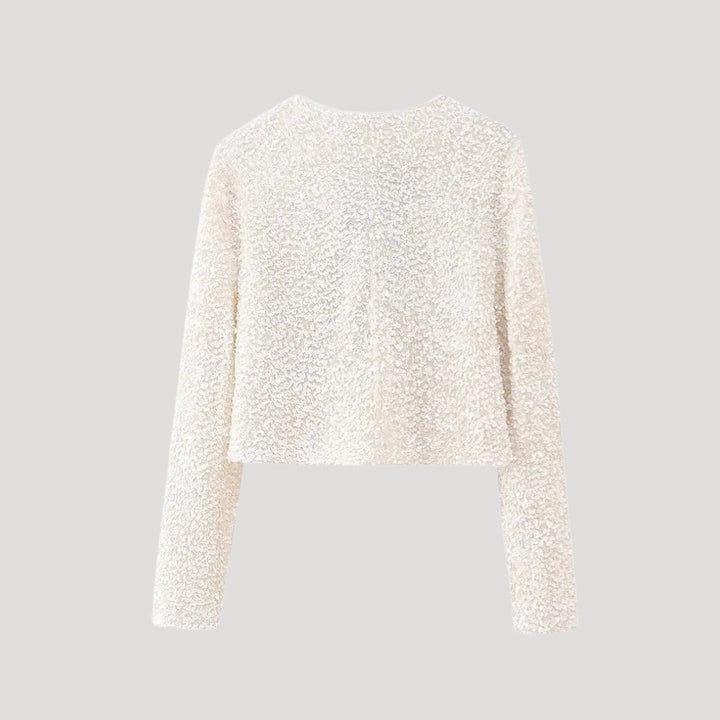 Stilla | Paillet Strikketrøje Med Bue Detaljer