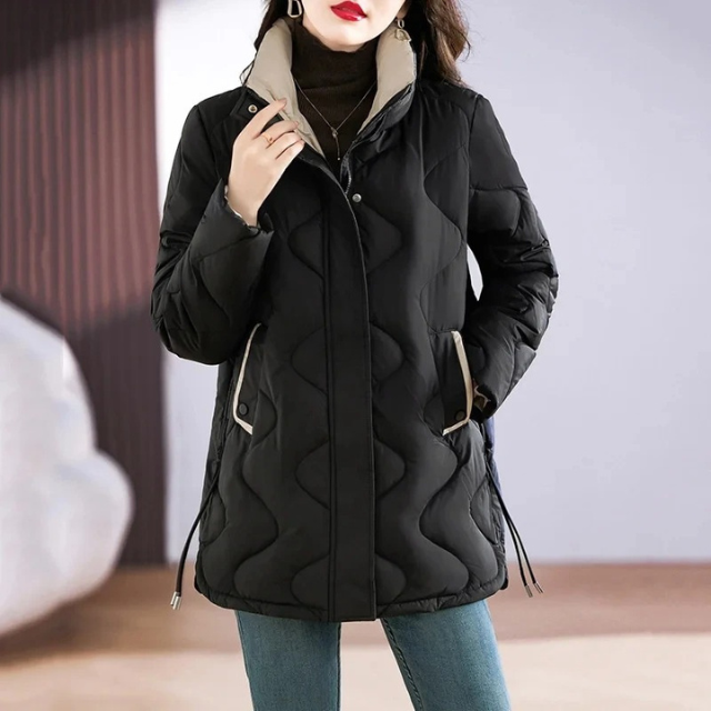 Stilla | Elegant quilted jakke med ståkrave til et smart look Ideel til efterår/vinter