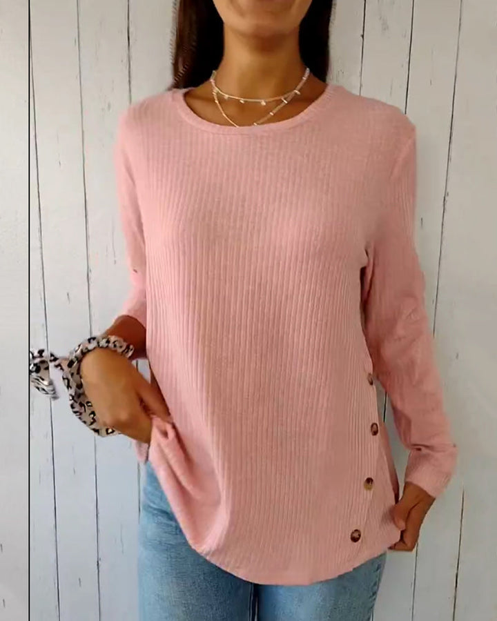 Stilla | Langærmet T-shirt Med Rund Hals