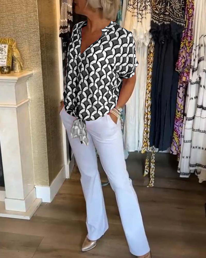 Stilla | Bedruckte Bluse mit einzigartigem Muster