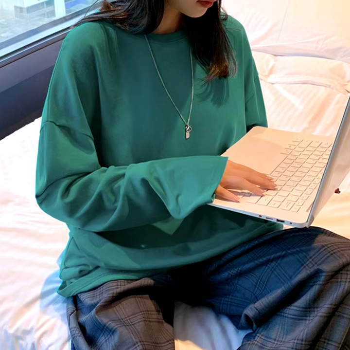 Stilla | T-shirt i bomuld med lange ærmer