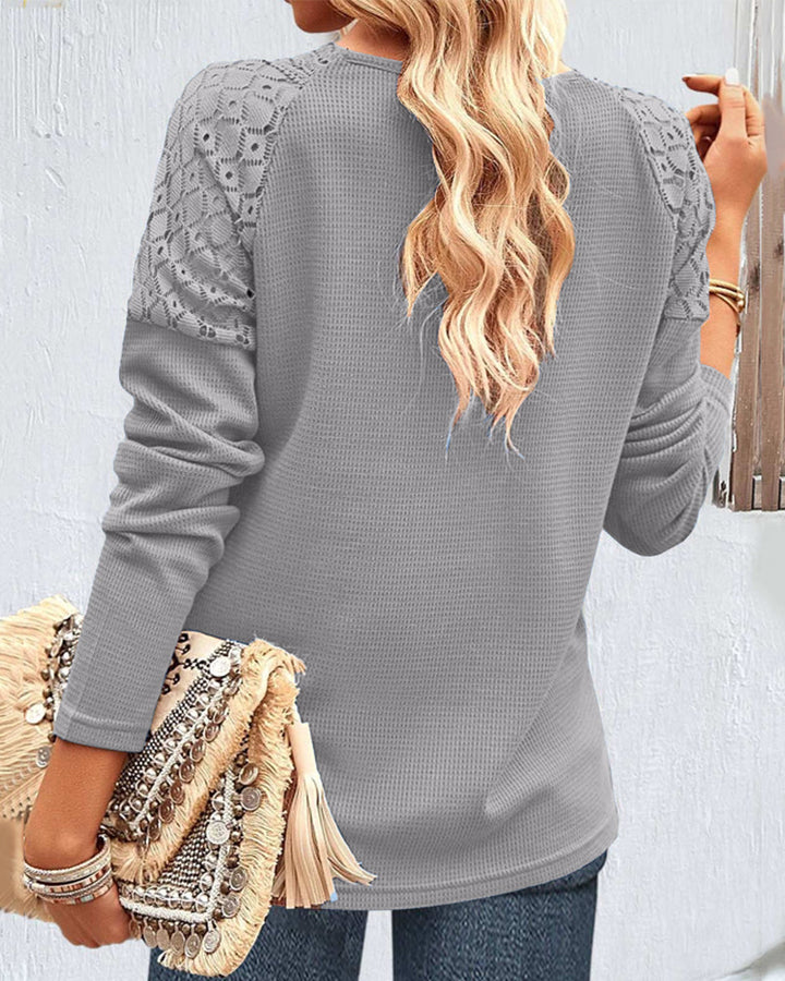 Stilla | Elegant Skjortebluse Med Spids
