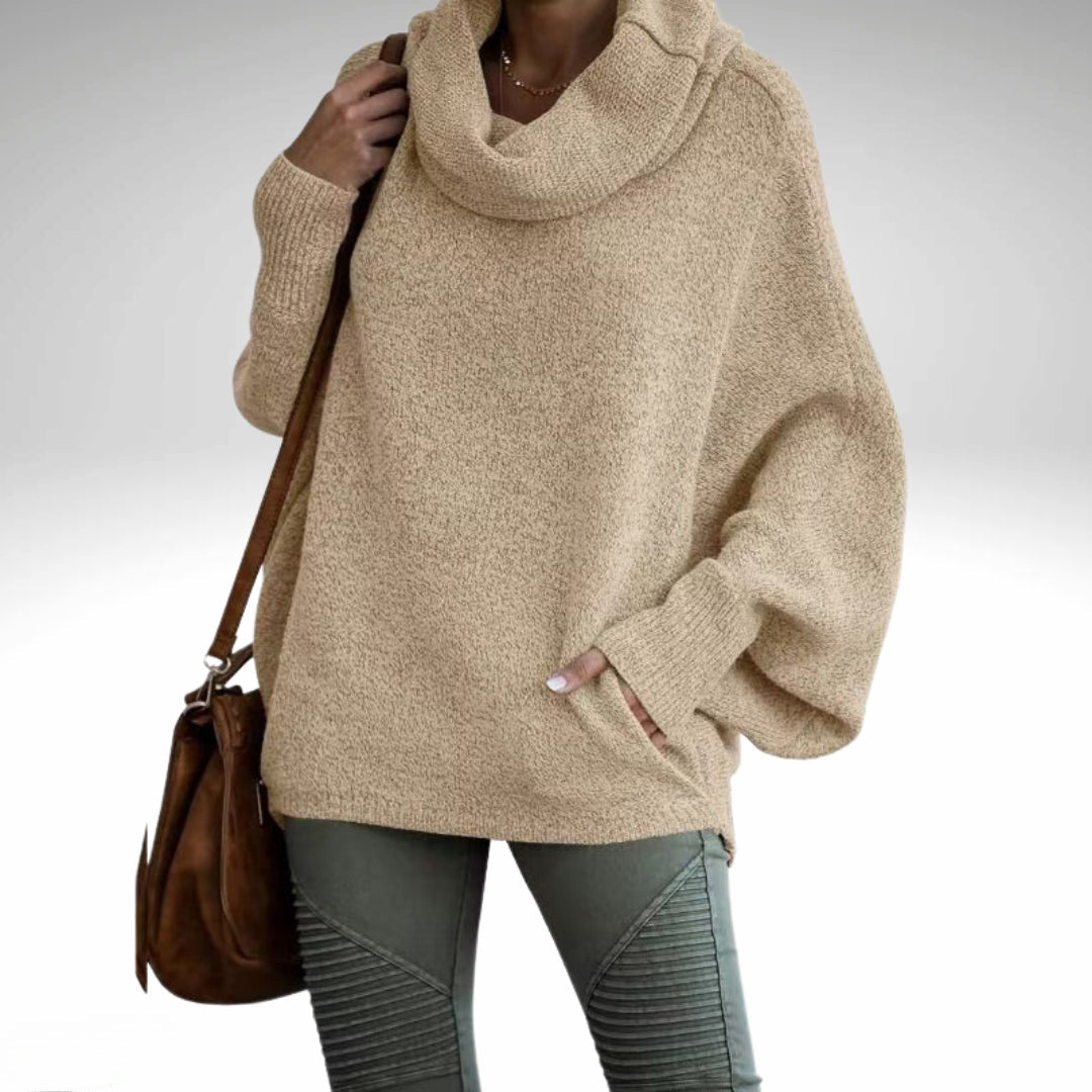 Stilla | Overdimensioneret Sweater Med Rullekrave Til Damer