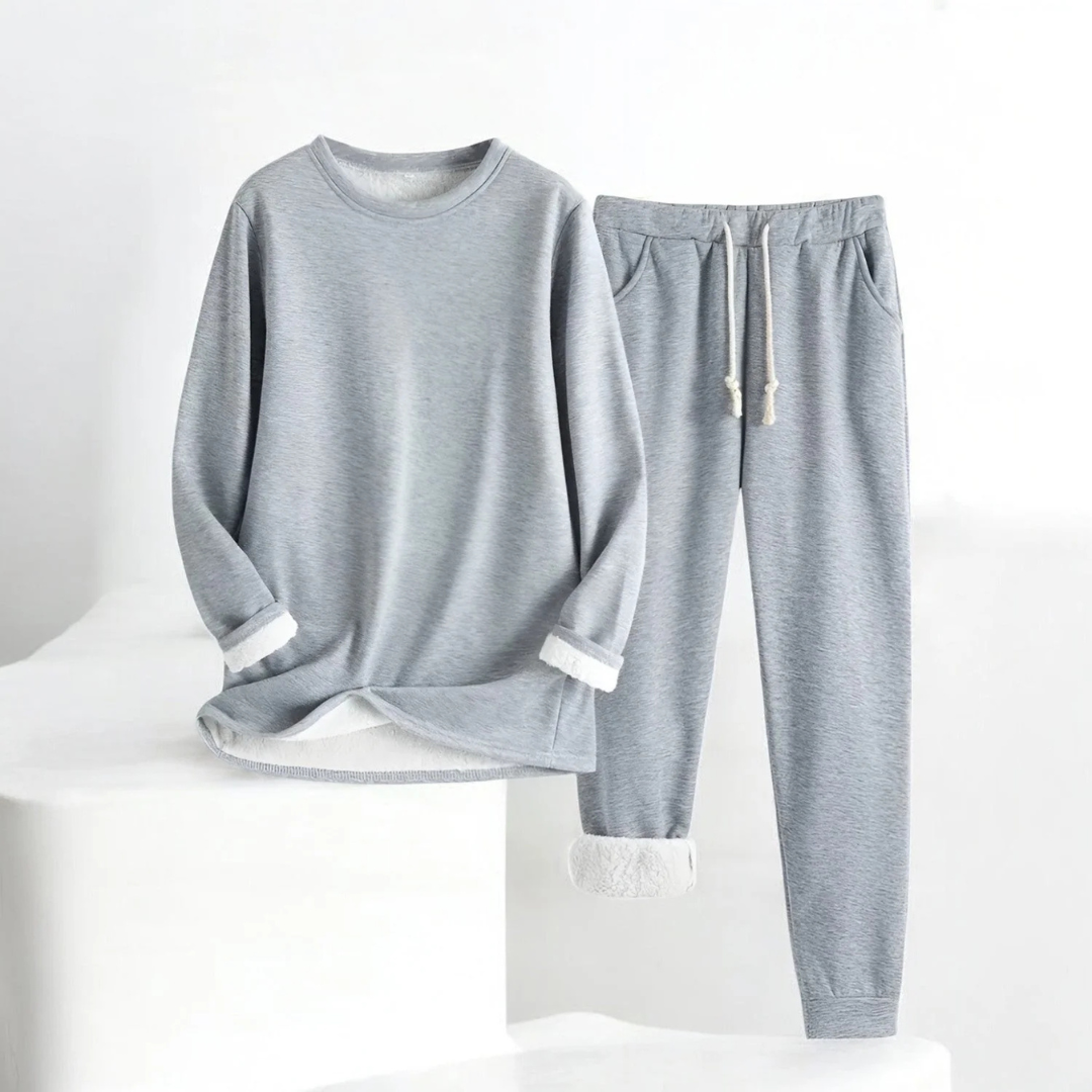 Stilla | Termo Fleece Sæt Lysgrå