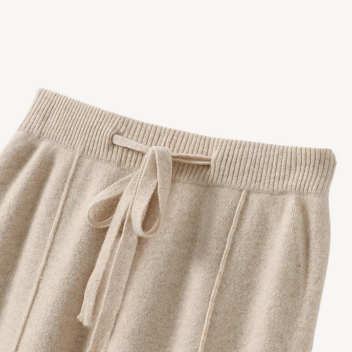 Stilla | Kvinders Cashmere Bredbenede Bukser Luksuriøs Loungewear