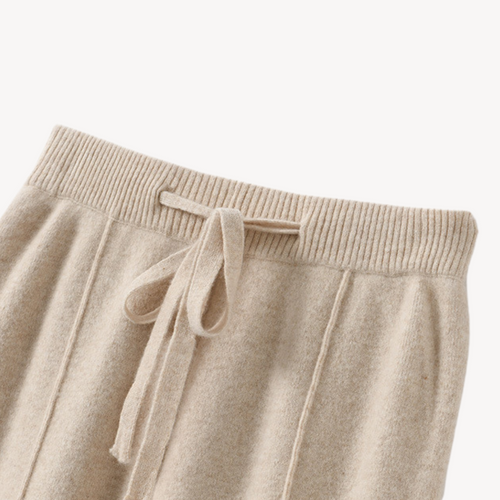 Stilla | Kvinders Cashmere Bredbenede Bukser Luksuriøs Loungewear