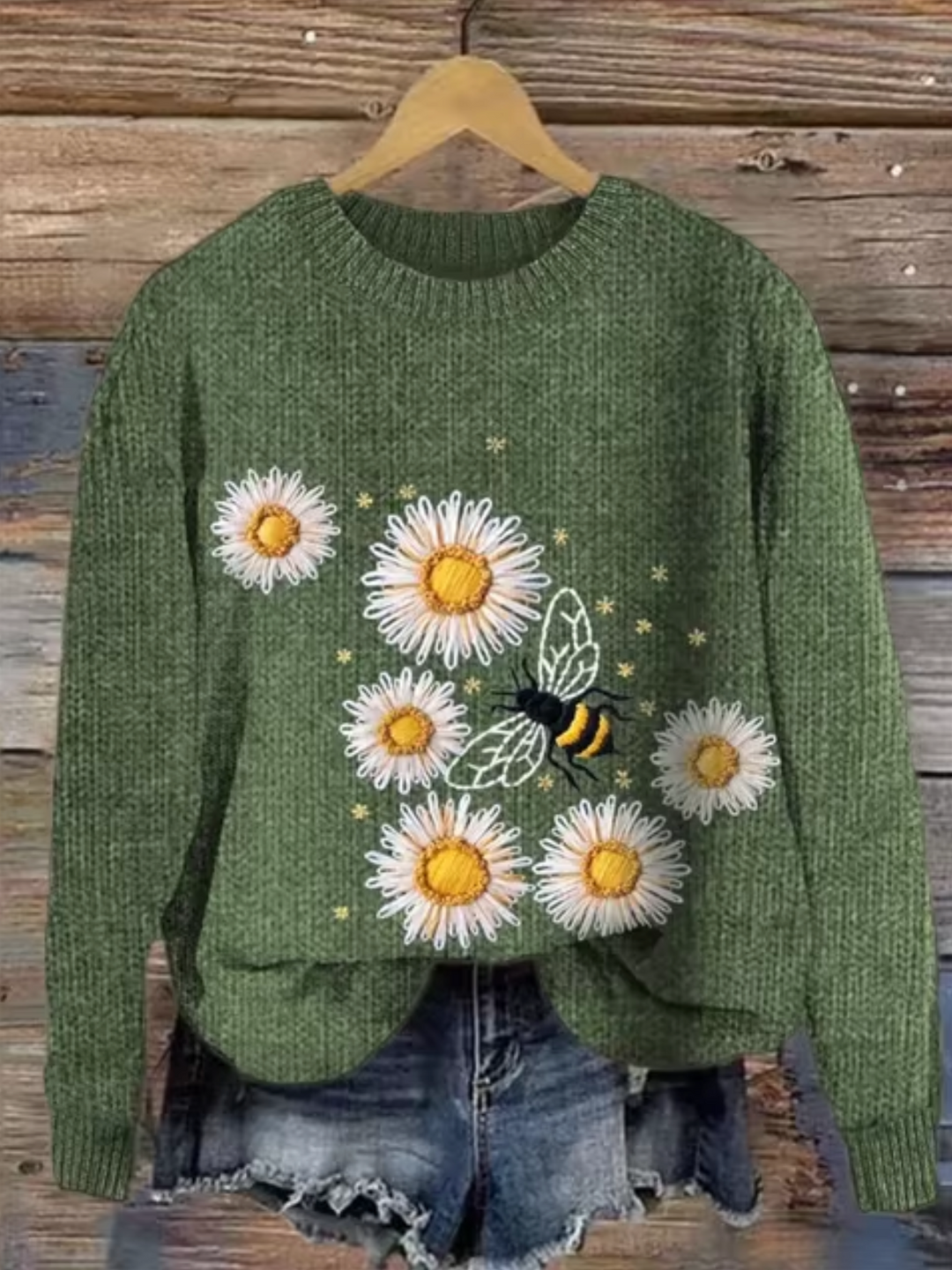 Stilla | Strikpullover Med Print
