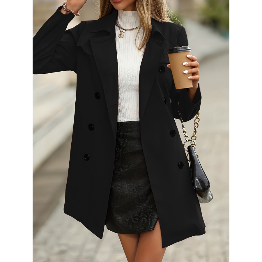 Stilla | Enfarvet Dame Trenchcoat