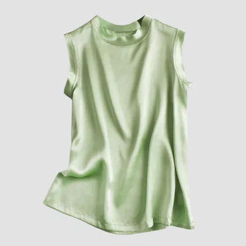 Stilla | Ærmeløs silkesatin top design