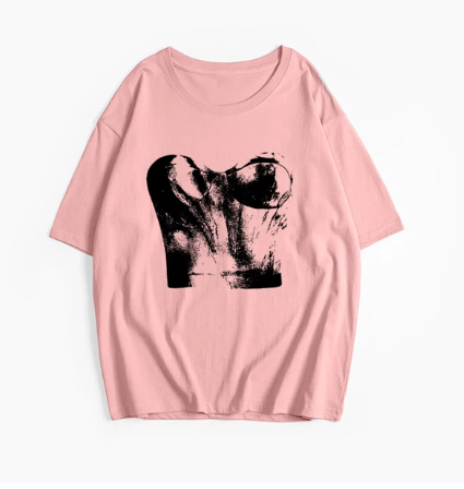 Stilla | Hirsionsan Harajuku T-shirt Med Grafiktryk