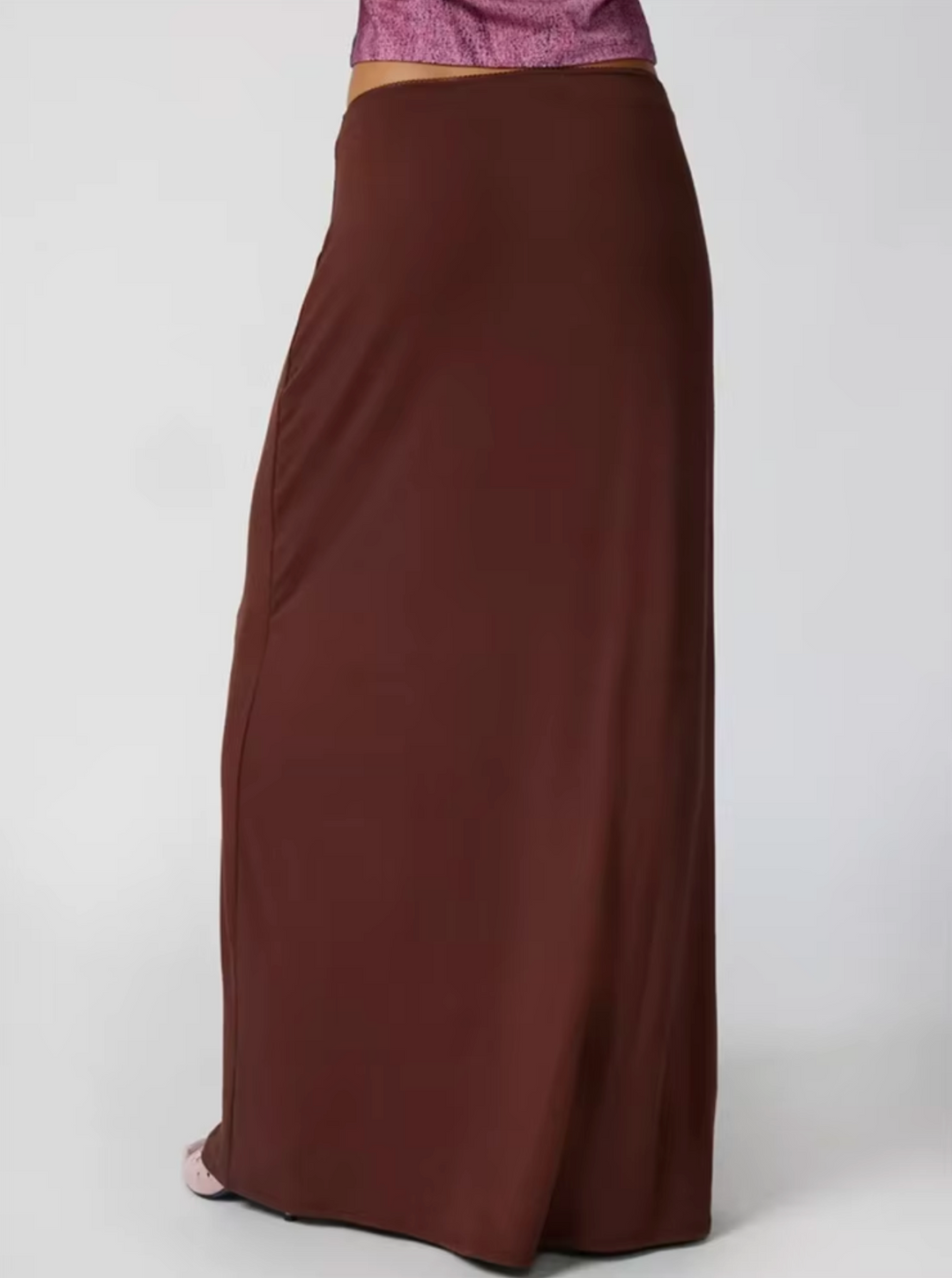 Stilla | Elegant Lang Bomuldsnederdel