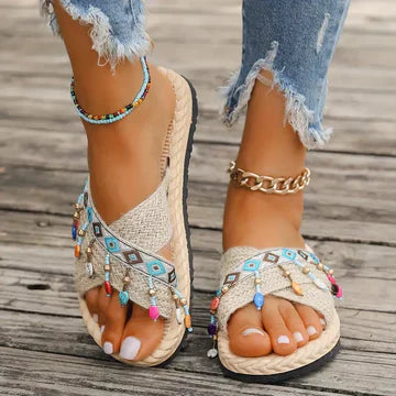 Stilla | Flettede Crisscross Sandaler Til Kvinder
