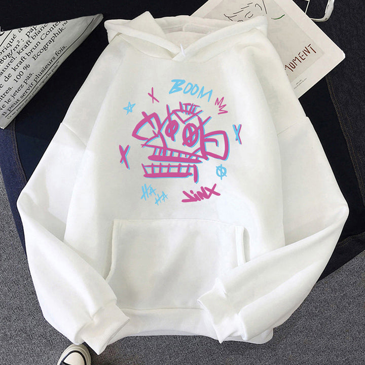 Stilla | Arcane Hoodie stil Harajuku Jinx i Ekko