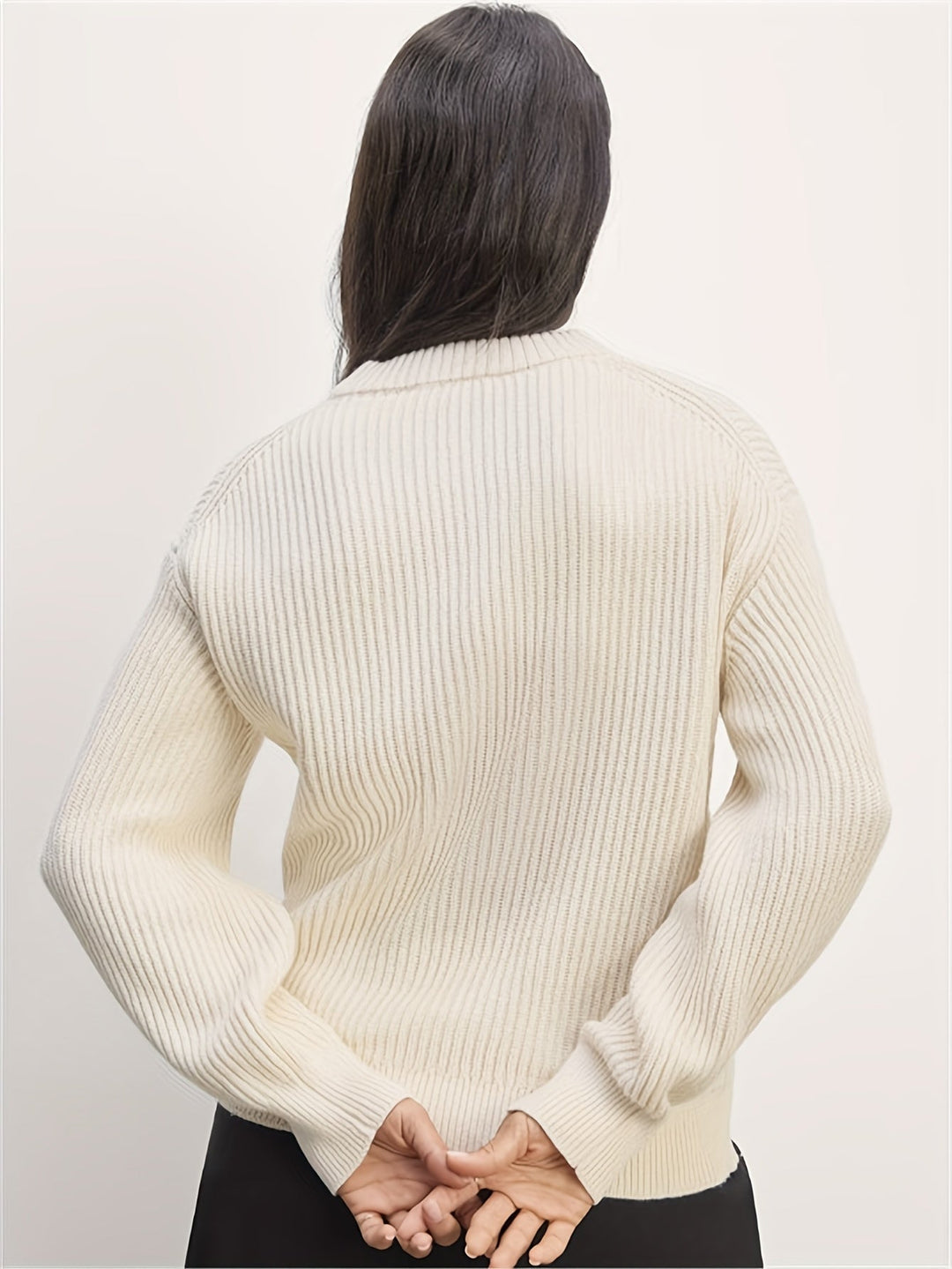 Stilla | Overdimensioneret vintagesweater med rund halsudskæring