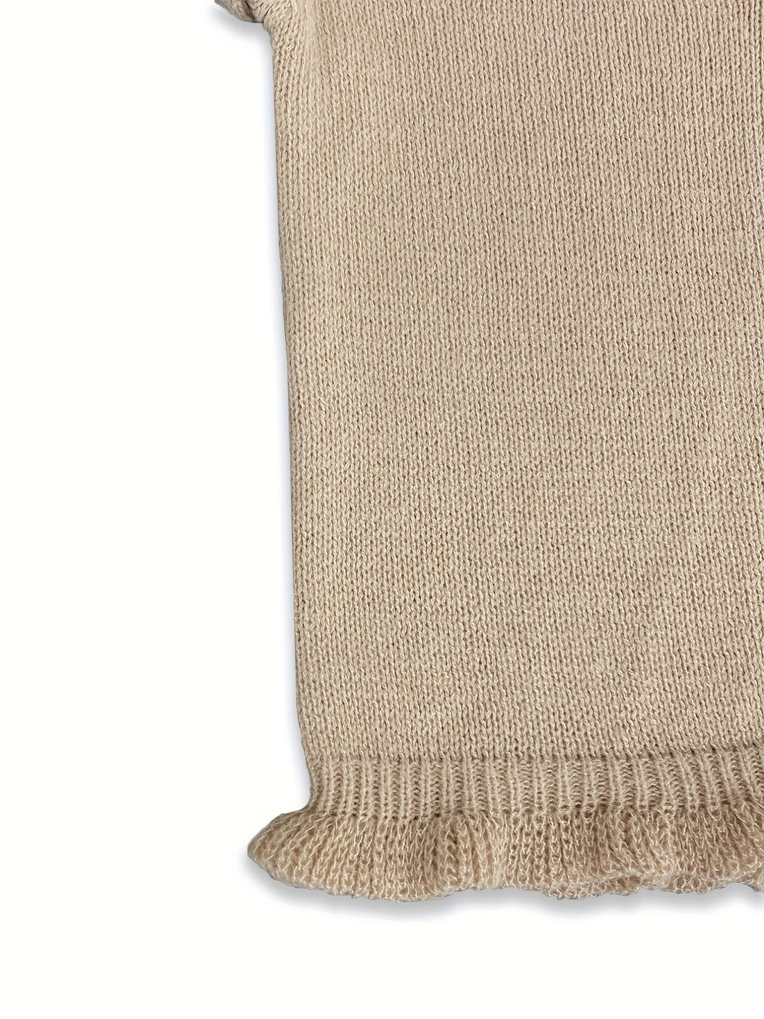 Stilla | V-udskæring Pullover Med Knapprydet Flæsekant