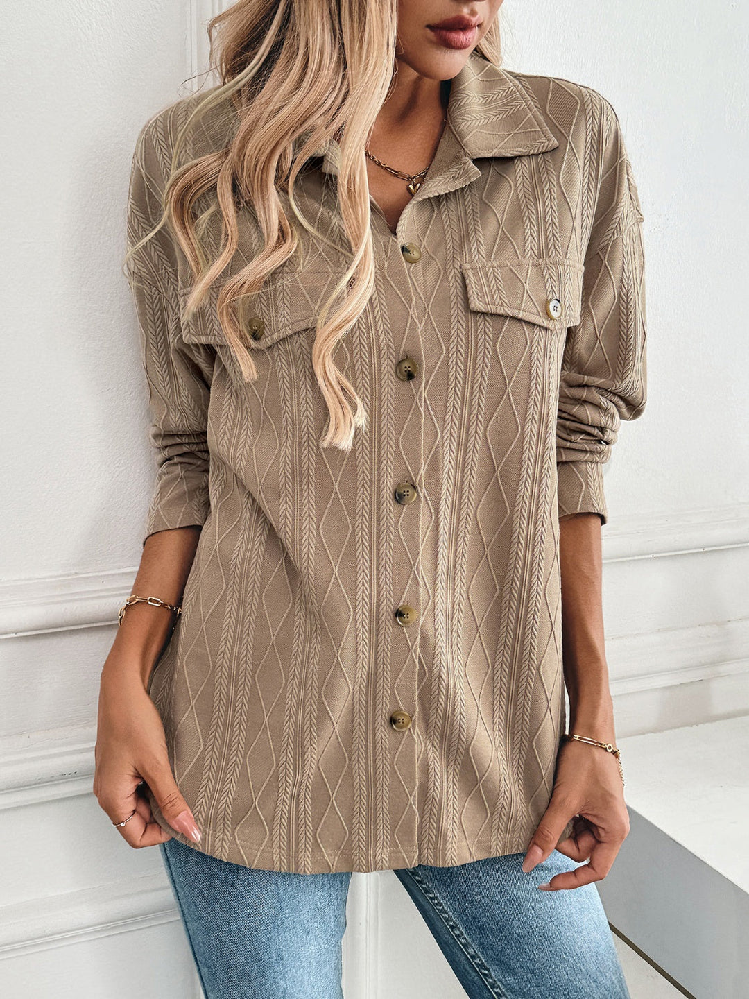 Stilla | Blazer Med Struktureret Krave