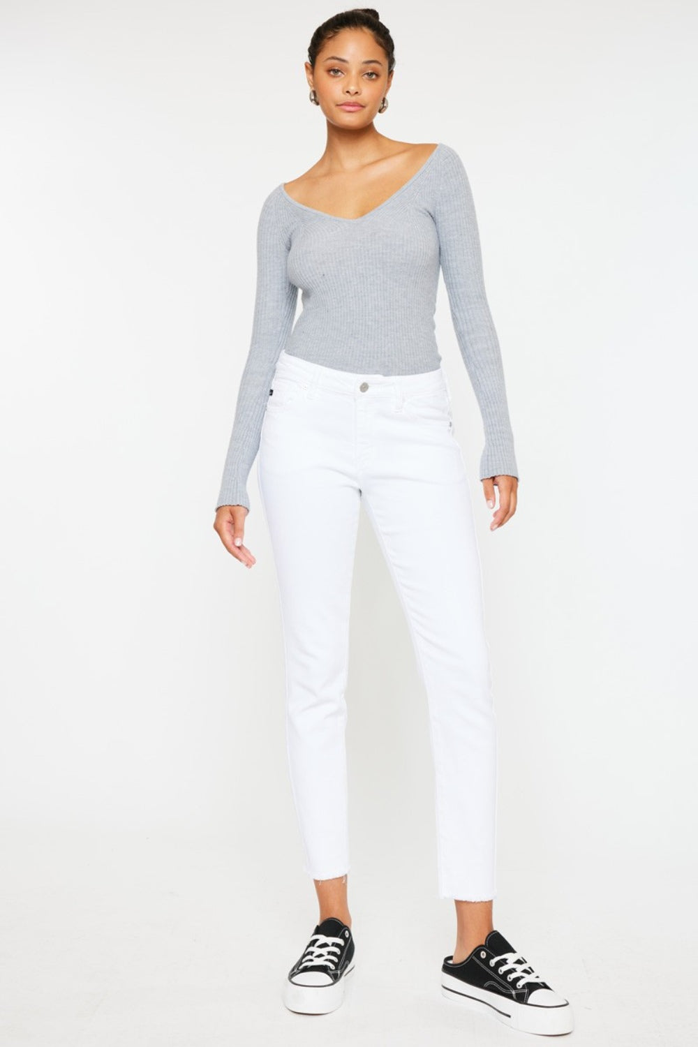 Stilla | Mid Rise Ankle Skinny Jeans