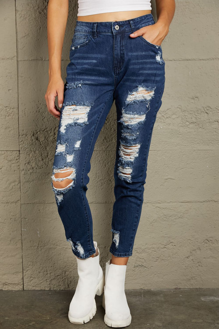 Stilla | Slidte Høj Talje Jeans Med Lommer