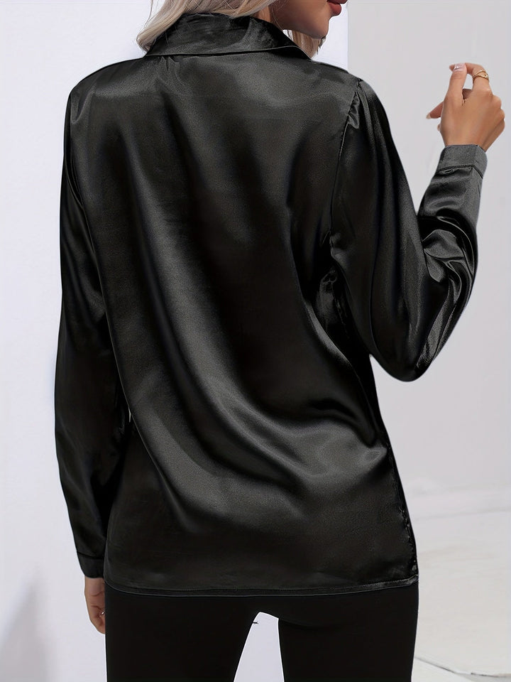 Stilla | Elegante Satin Bluse