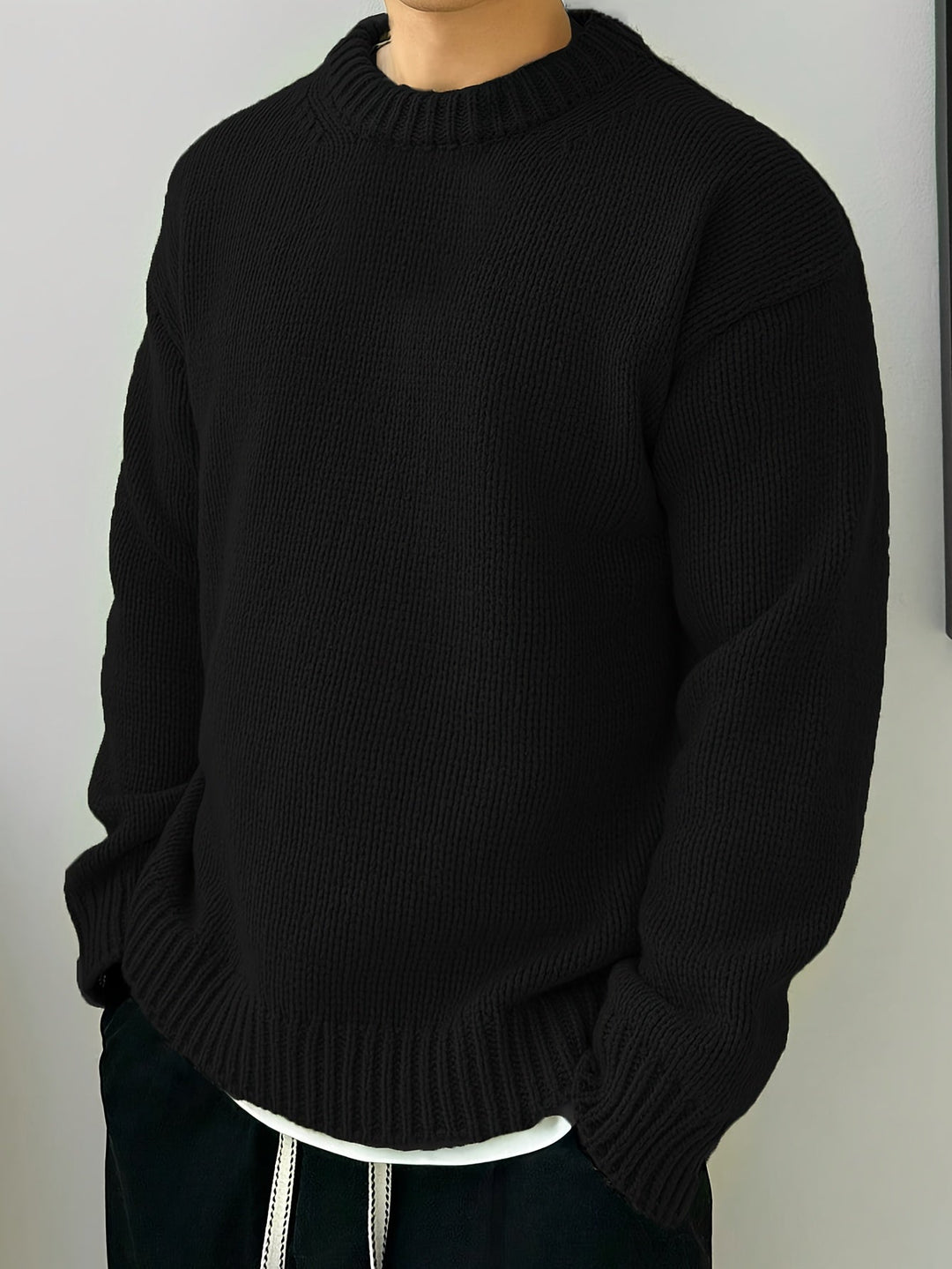 Stilla | Løs Pullover Med Lange Ærmer Og Rund Halsudskæring