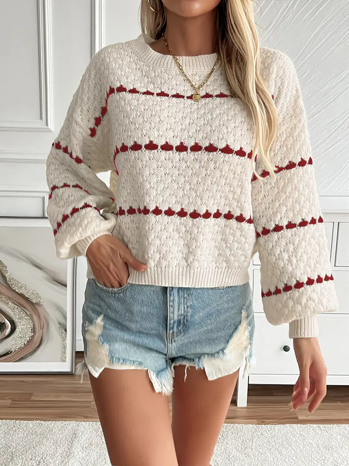 Stilla | Elegant strikpullover med rund halsudskæring