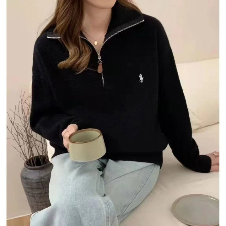 Stilla | Behagelig sweater med lynlås