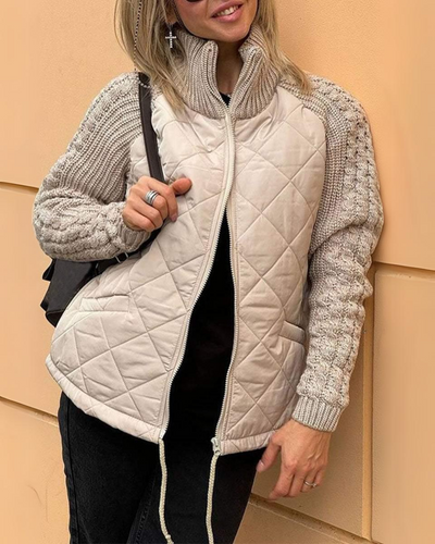Stilla | Patchwork Vest med Lommer