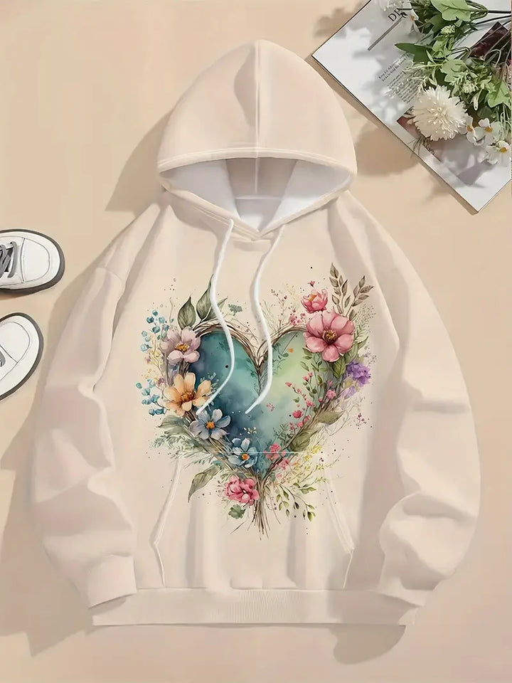 Stilla | Sweat Med Floralt Tryk