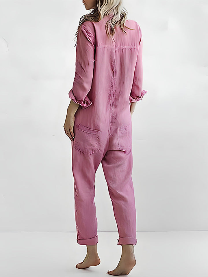 Stilla | Casual og Løs Jumpsuit Med Lange Ærmer